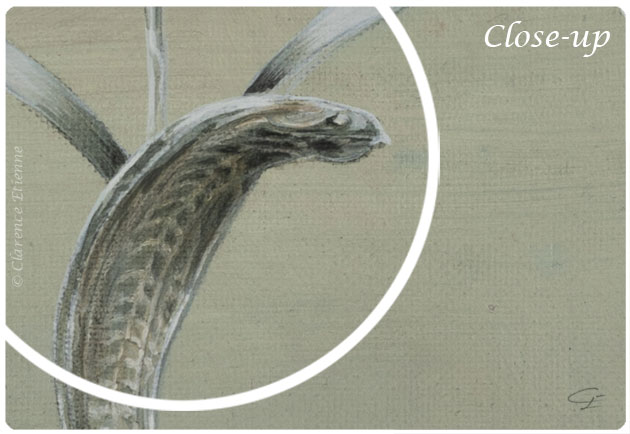 clarence-etienne-"panthère de chair cobra de verre, détail